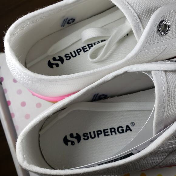 SUPERGA 2790 Candy Sneaker in Hot Pink Multi 6/36 Rainbow‎ Platform Shoes - Picture 9 of 14